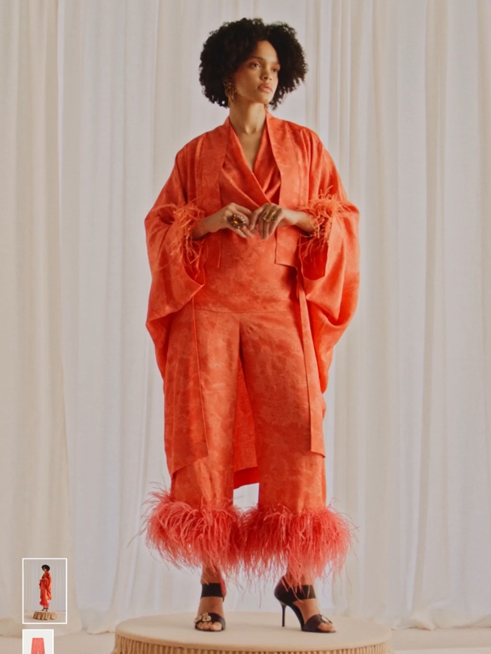 ZARA WOMAN FEATHER PANTS MARISA BERENSON X ZARA 4786/121/675 L